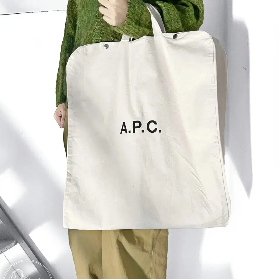 A.P.C. 올드 아페쎄 빈티지 대용량 빅사이즈 패브릭 가먼트 백 가방