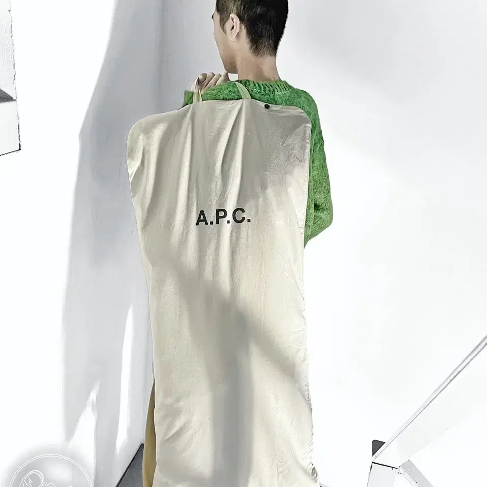 A.P.C. 올드 아페쎄 빈티지 대용량 빅사이즈 패브릭 가먼트 백 가방