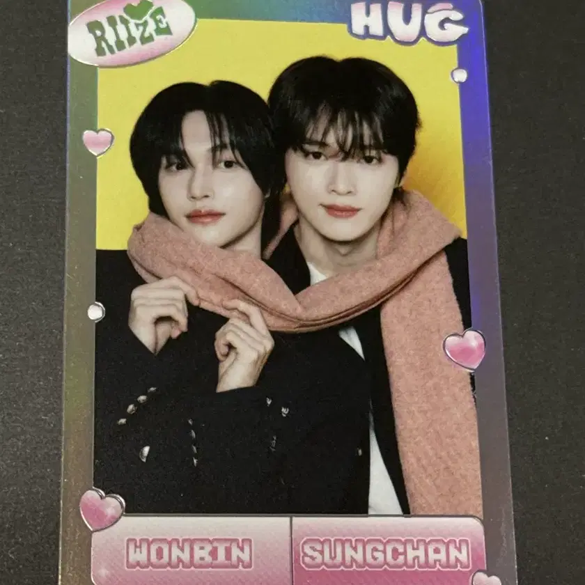 RIIZE Hug Md Wonbin Sungchan Unit Photocard Shop 허그스페셜