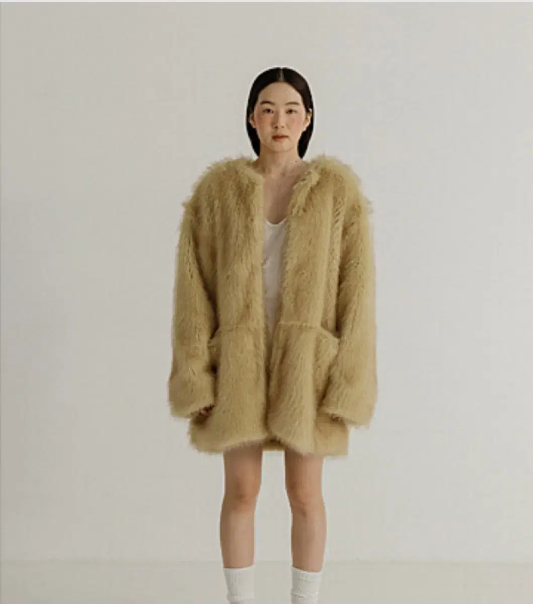 플리즈프로젝트 Middle Fur Jacket 퍼자켓