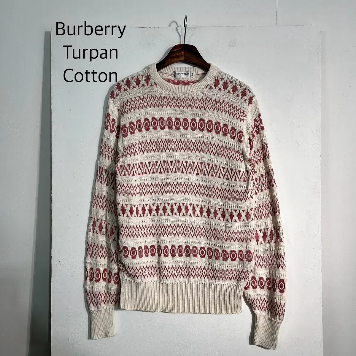 Burberry 버버리 코튼 패턴 니트