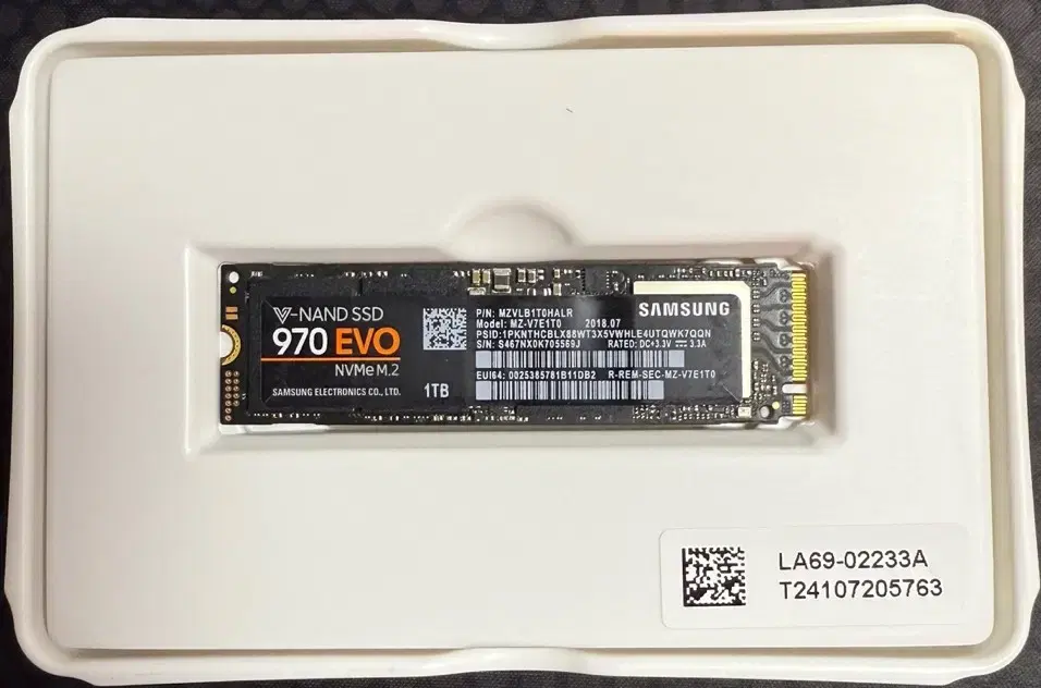 삼성 SSD 970 EVO 1T NVME M.2