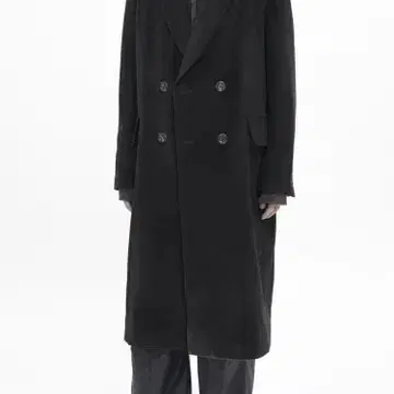 폴리테루 22fw 더블 코트 다크 브라운 4