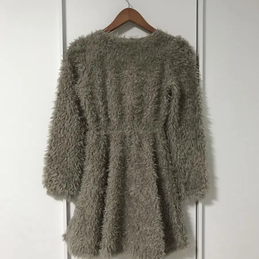 vintage flare fur one-piece