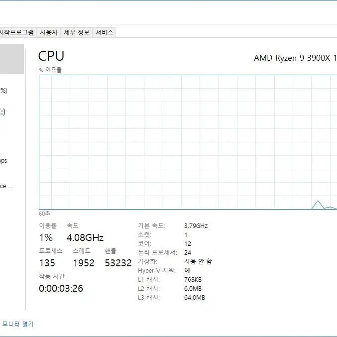 AMD 라이젠9-3세대 3900X 마티스