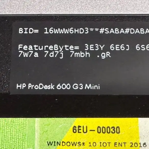 HP ProDesk 600 G3 Mini i3 6100T 8G 미니PC