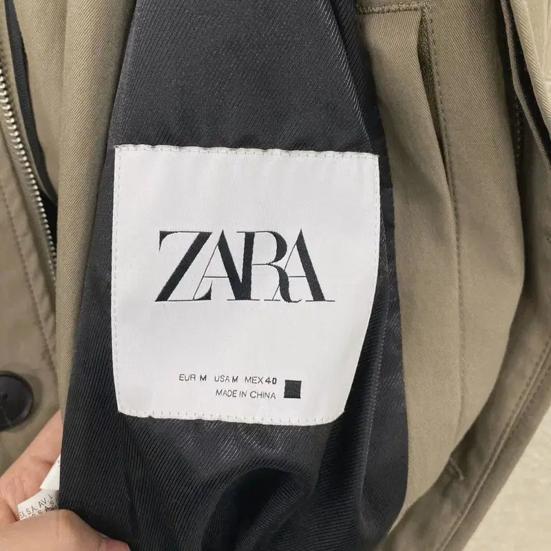 자라 ZARA 캐주얼 트렌치 롱 맥코트 95 S05010