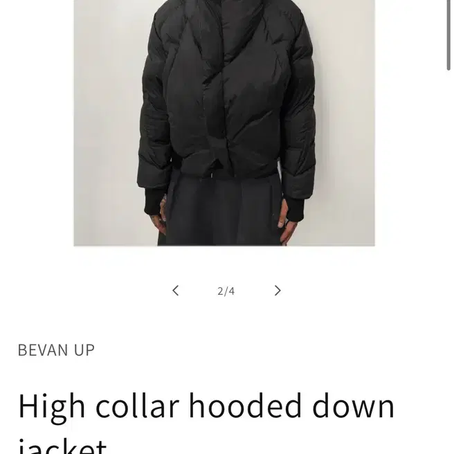 Ultimus High collar hooded down jacket