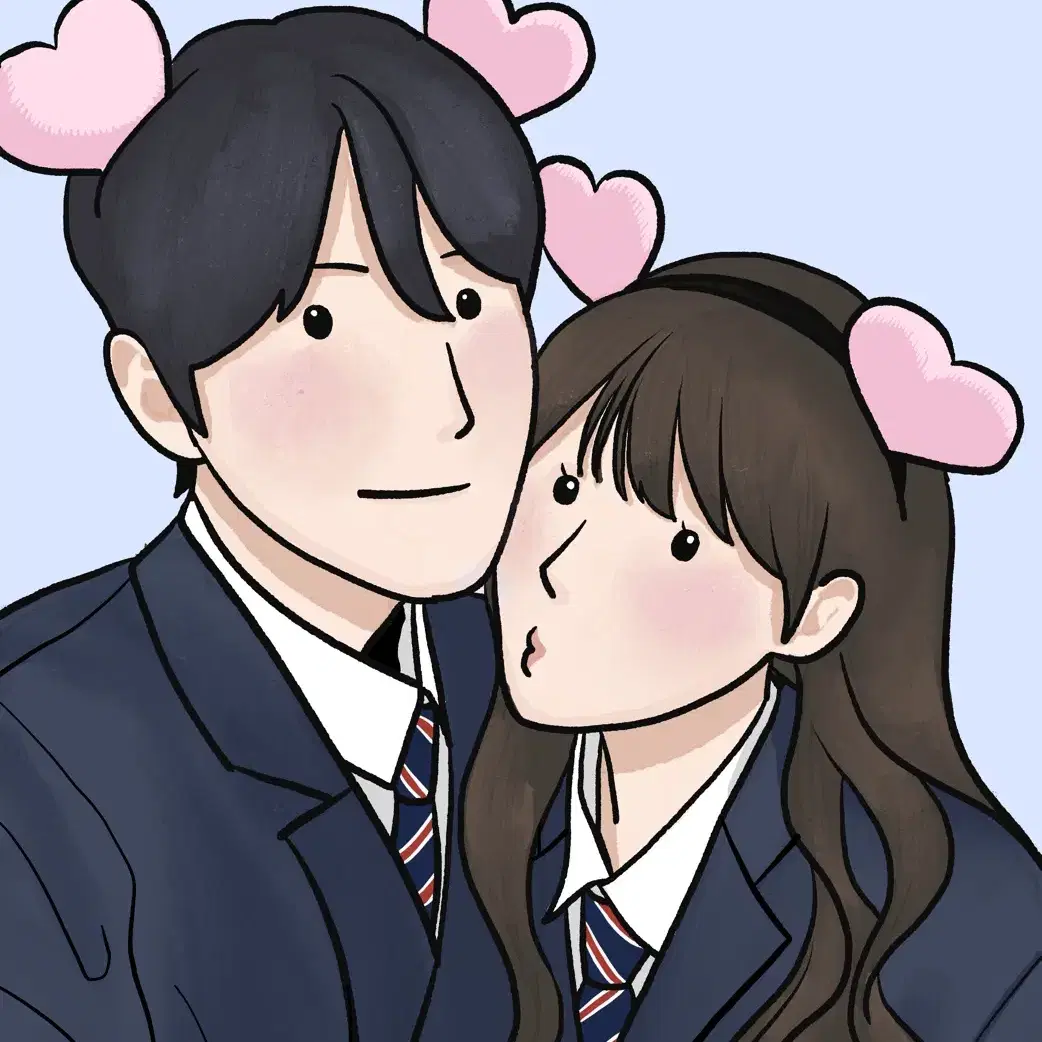 그림 그려드려요!! 커미션_커플_셀카_가족