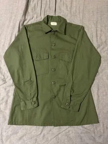 80s US ARMYmilitary 미군 실물 유틸리티 셔츠 OG-507