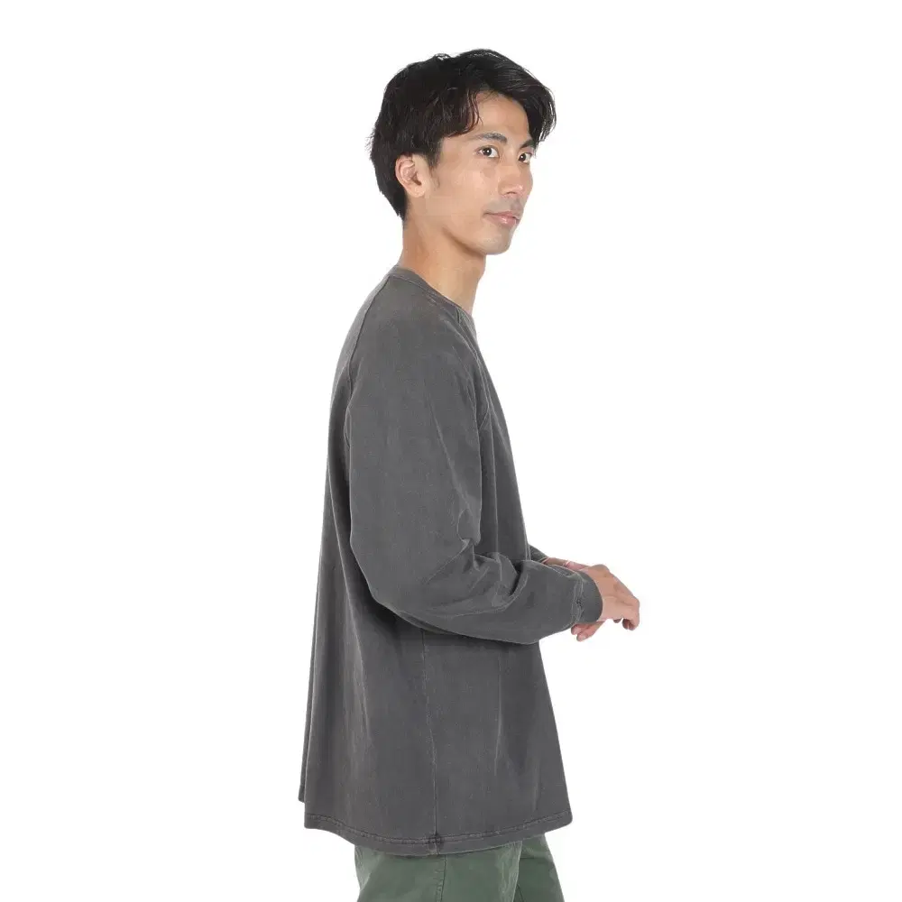 KAVU 카부 24FW 피그먼트 헤비웨이트 롱슬리브 티셔츠 올리브 XL