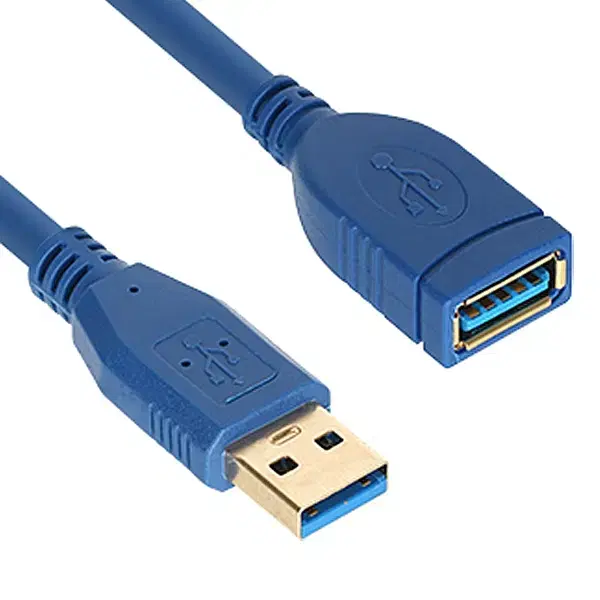 USB3.0ver M/F 연장 케이블 블루 0.3m