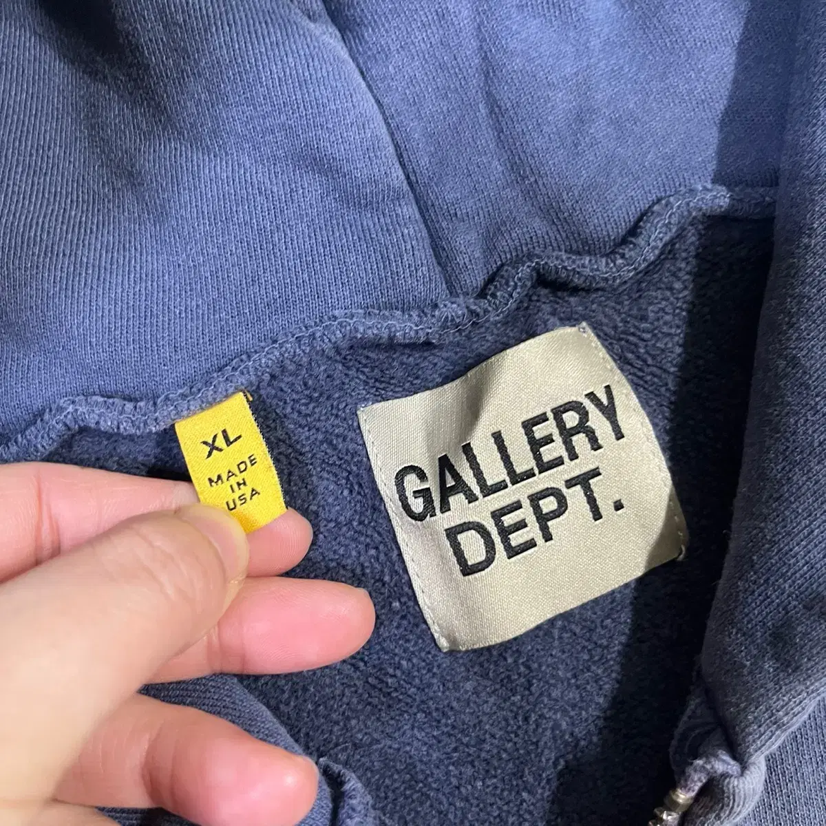 105 GALLERY DEPT 갤러리 디파트먼트 피그먼트 후드 집업