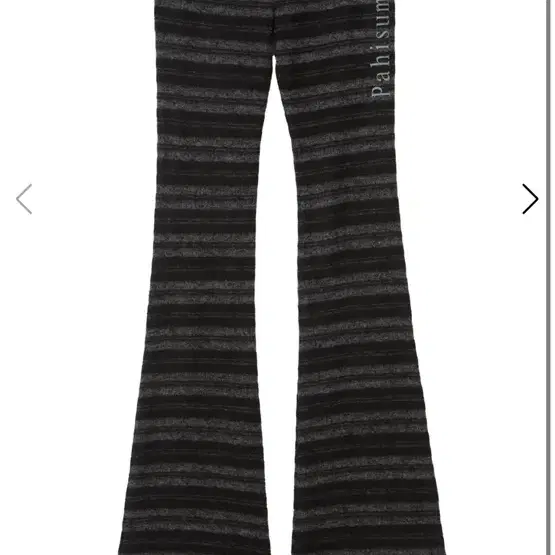 구해여) STRIPE SLIM BANDING PANTS_BLACK