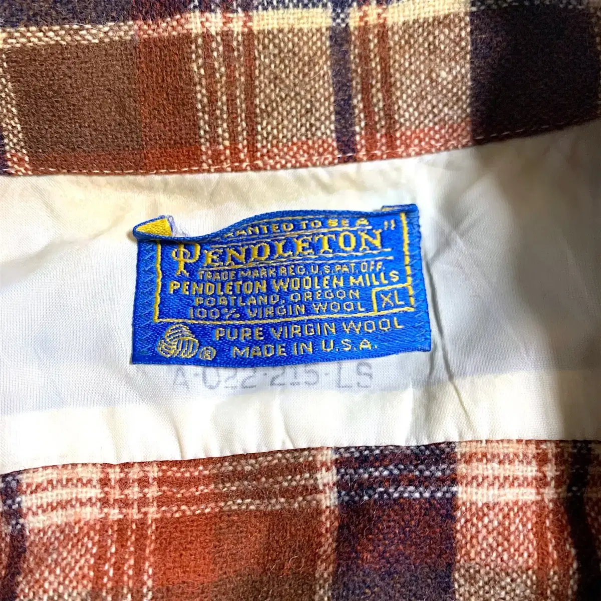 [XL] Pendleton wool checkered shirt