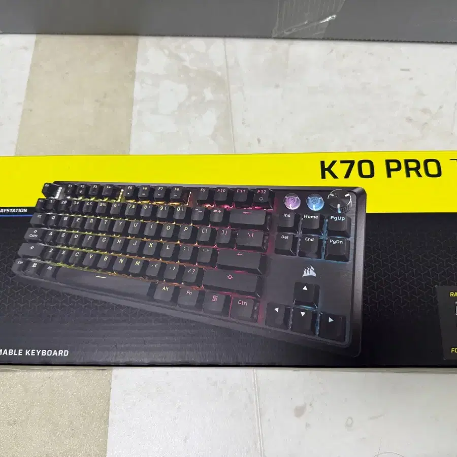 (풀박스)커세어 K70 pro tkl mgx 래피드트리거 키보드 팝니다.