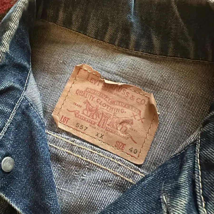 60s VINTAGE LEVIS 557XX DENIM JACKET rrl