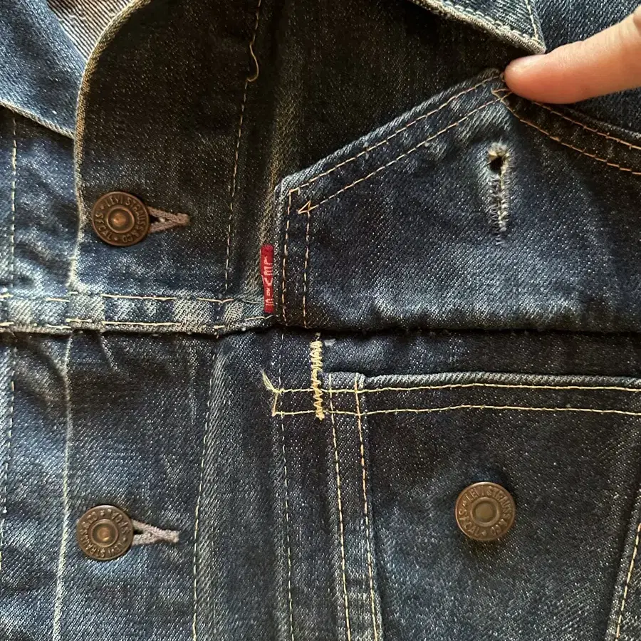 60s VINTAGE LEVIS 557XX DENIM JACKET rrl