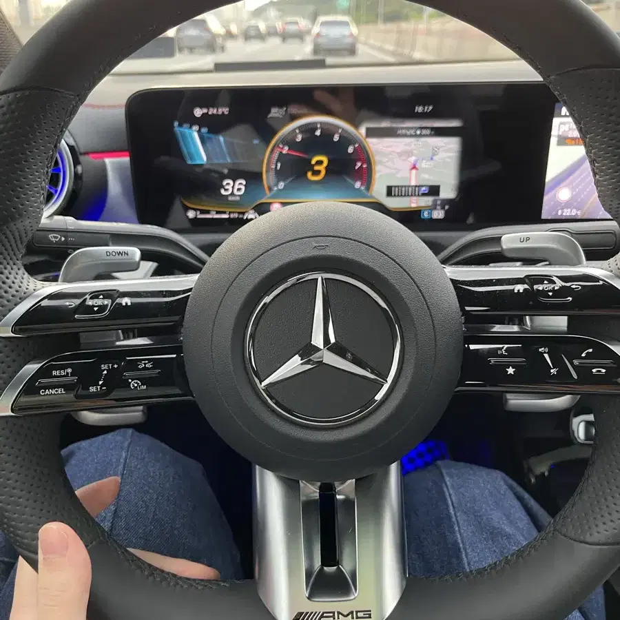 벤츠 amg 순정 정품 잠자리핸들