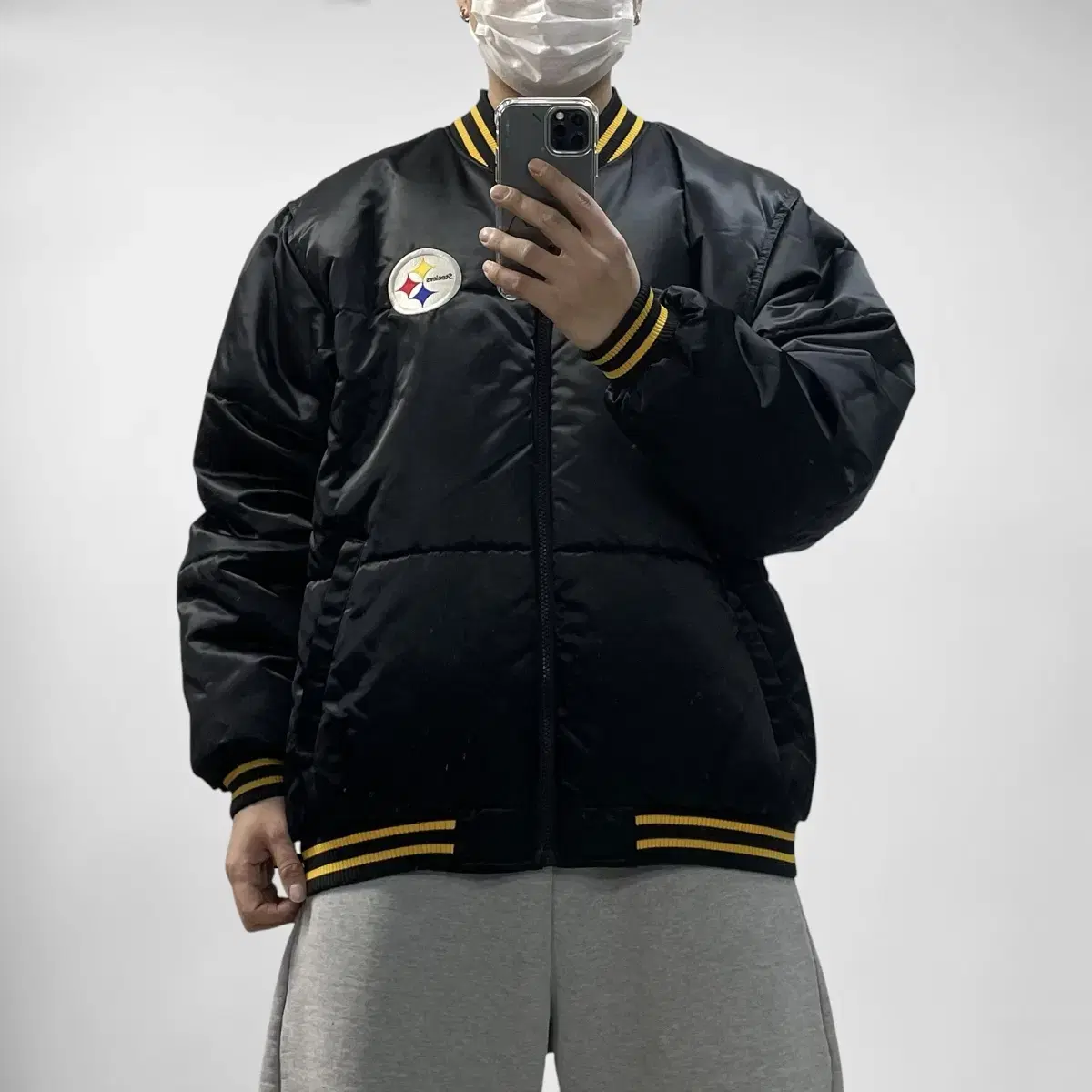 NFL x Reebok 올드스쿨 스틸러스 리버시블 점퍼