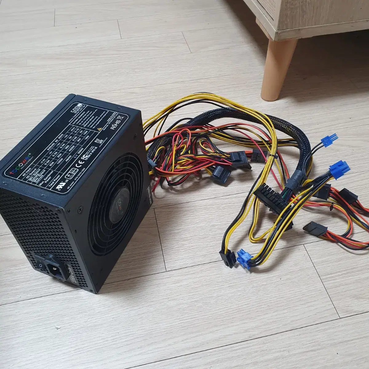 topower 정격 500W 파워서플라이 ATX 파워