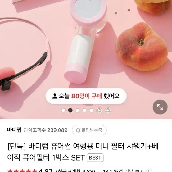 바디럽 퓨어썸 샤워기필터