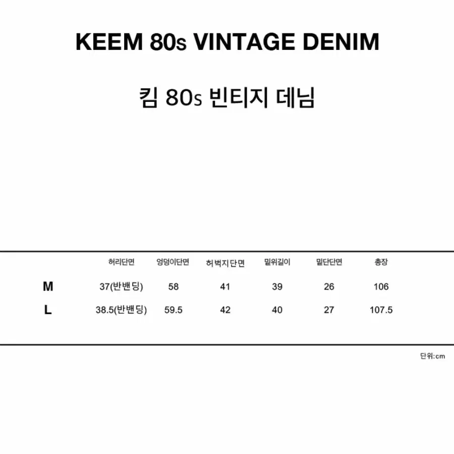 런츠 빈티지 데님팬츠