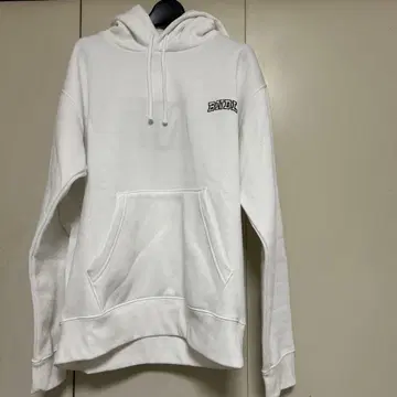 BNDL 로고 화이트 후드티