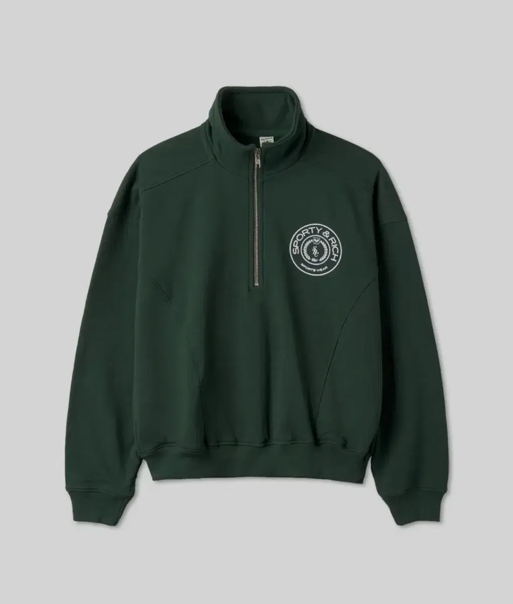 XL] Sporty & Rich Monaco Quarter Zip Forest Green