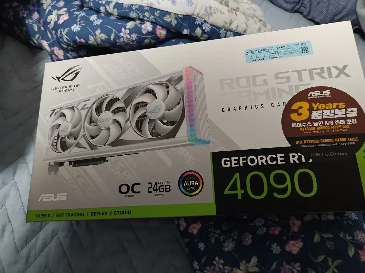 asus rtx 4090 rog strix white 화스