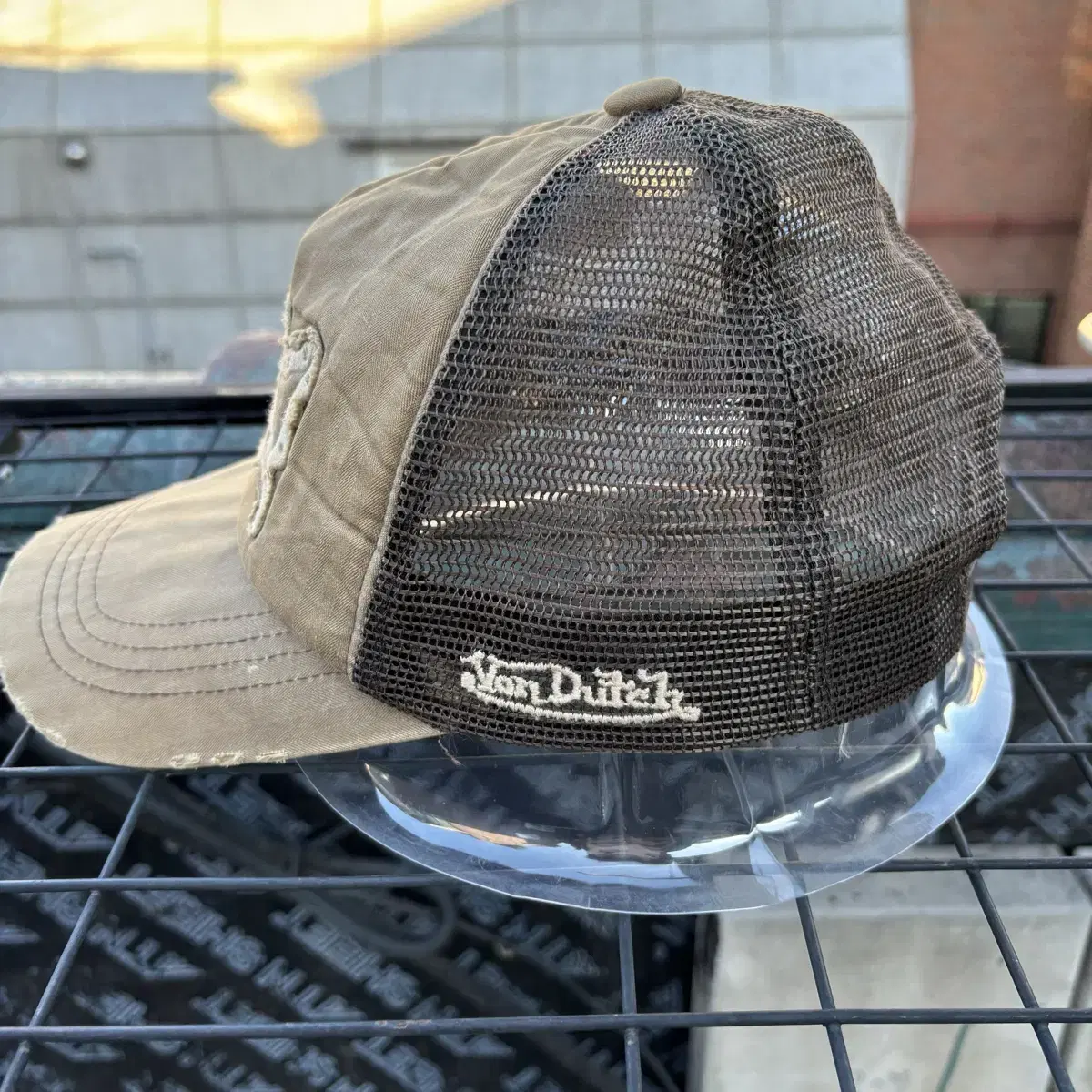 Von Dutch 본더치 빈티지 브라운 메쉬캡