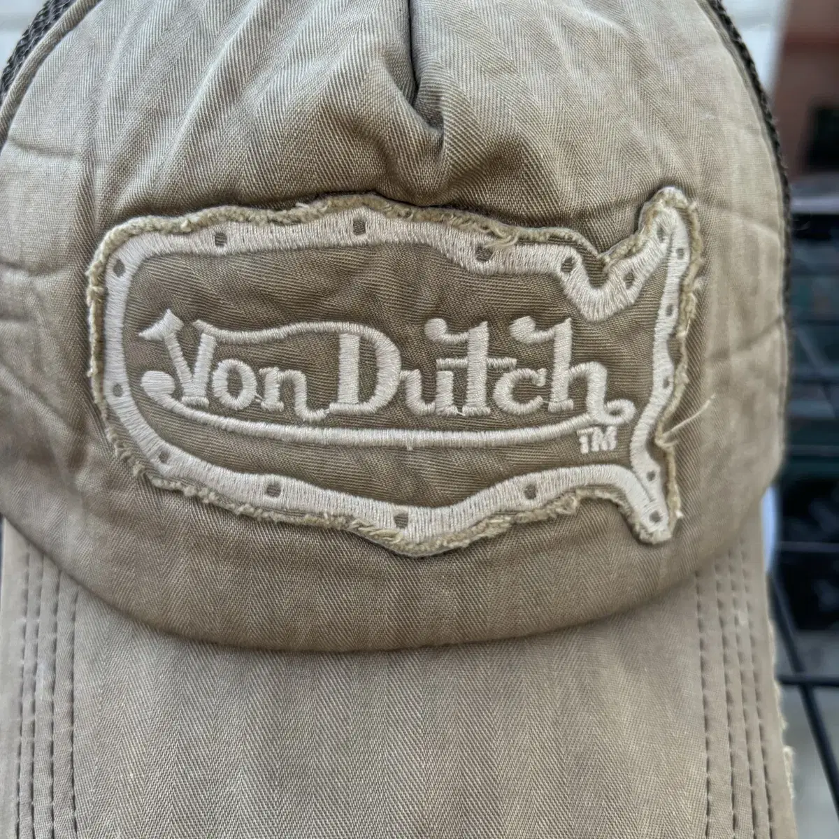 Von Dutch 본더치 빈티지 브라운 메쉬캡