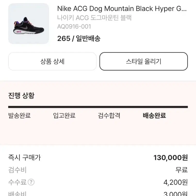 나이키 ACG 도그마운틴 블랙