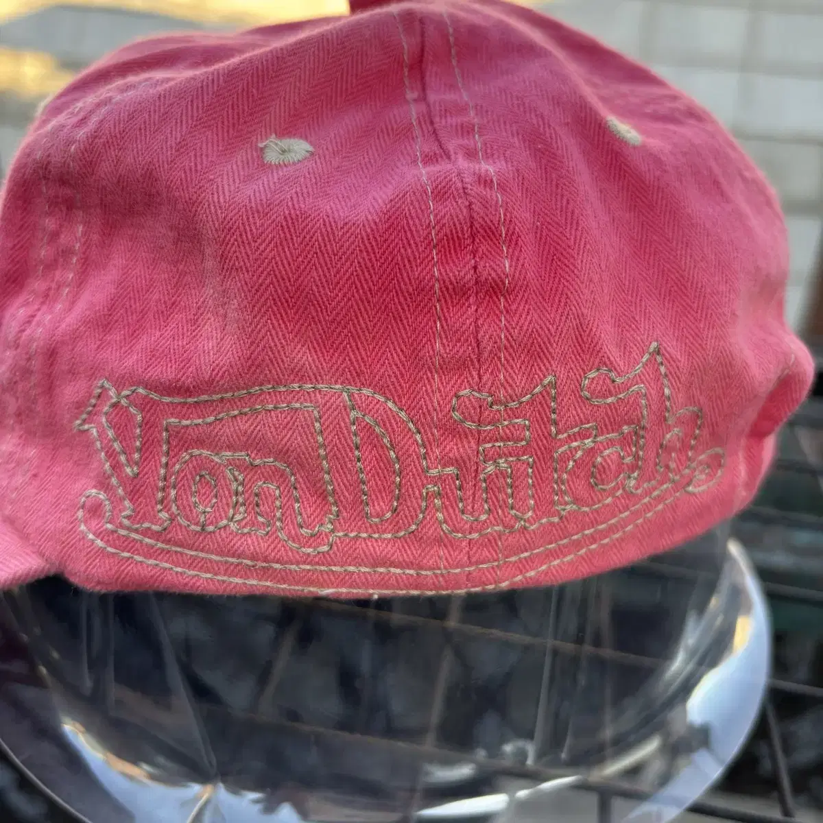 Von Dutch 본더치 데미지 디테일 Y2K 핑크 볼캡