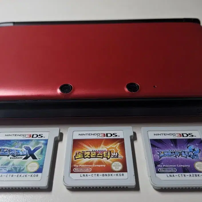 닌텐도 (구) 3ds xl 레드 [충전기/칩3개/배송비O]