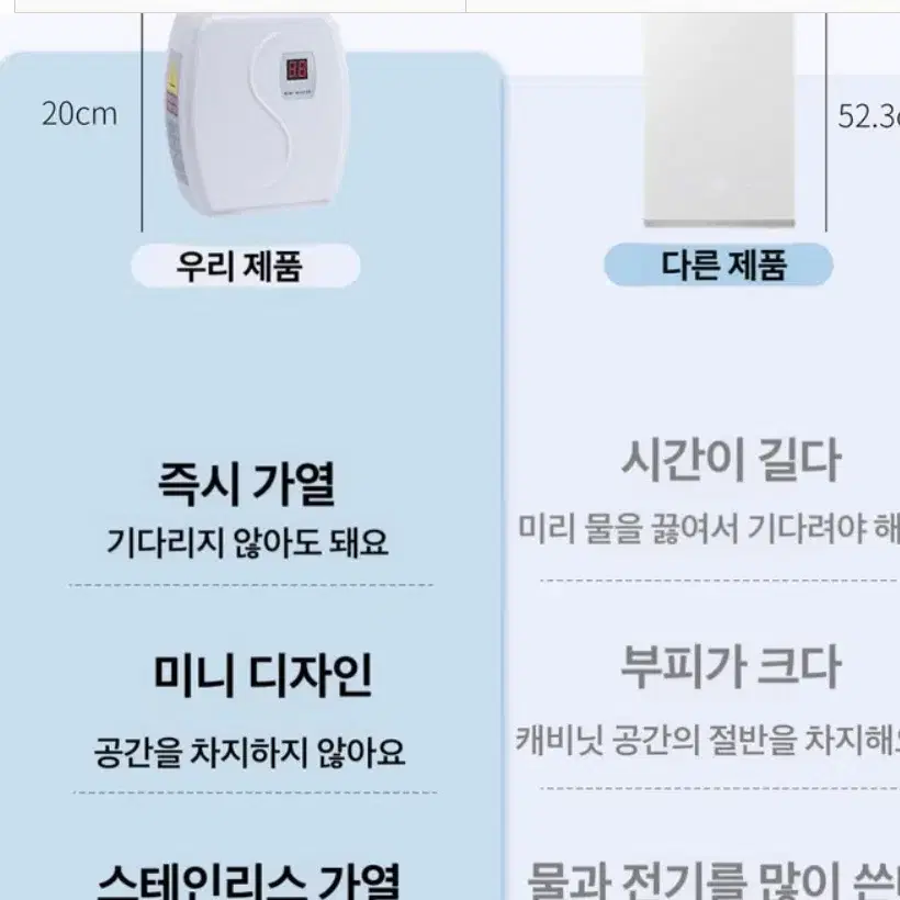 전기순간온수기 순간온수기 급속 미니 온수 히터 주방 싱크대 욕실 온수기