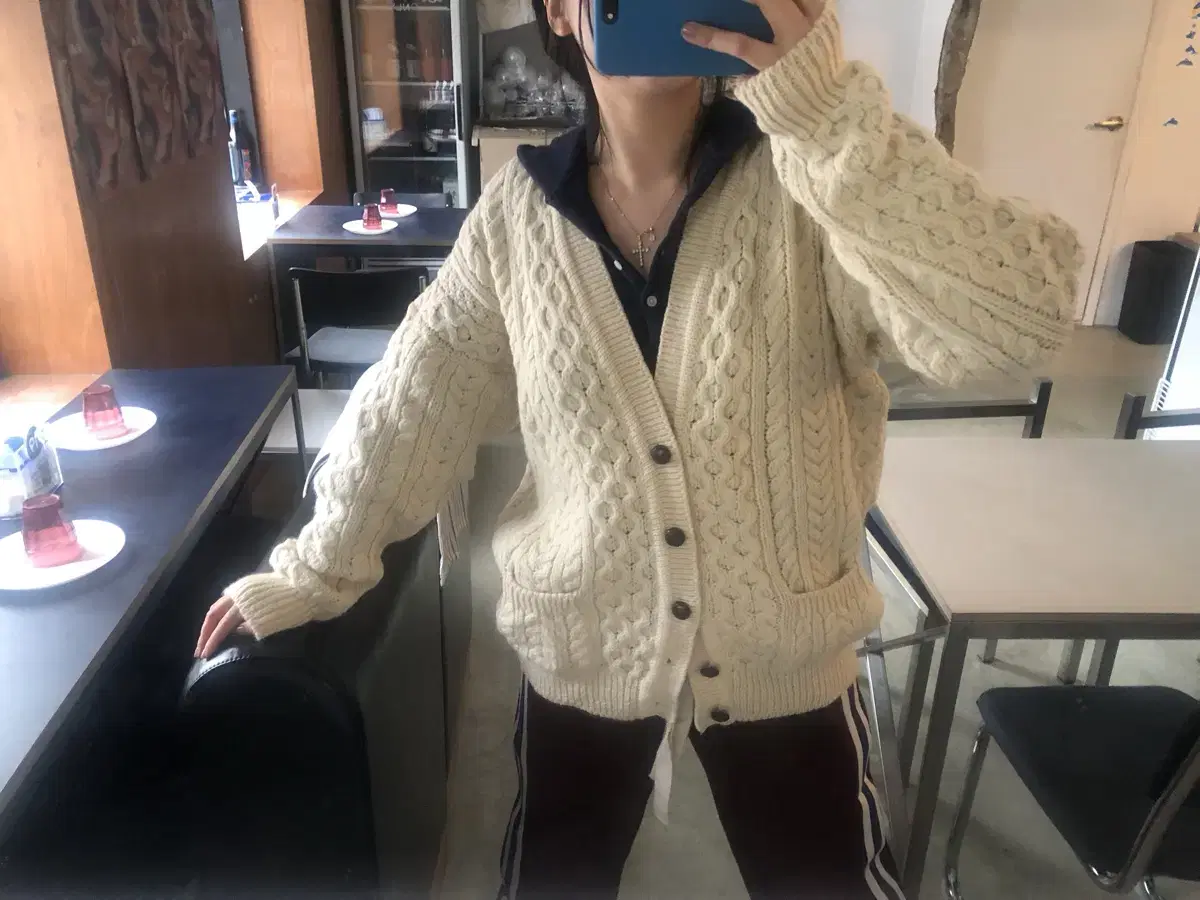 vintage cable knit 빈티지 케이블 꽈배기니트 가디건