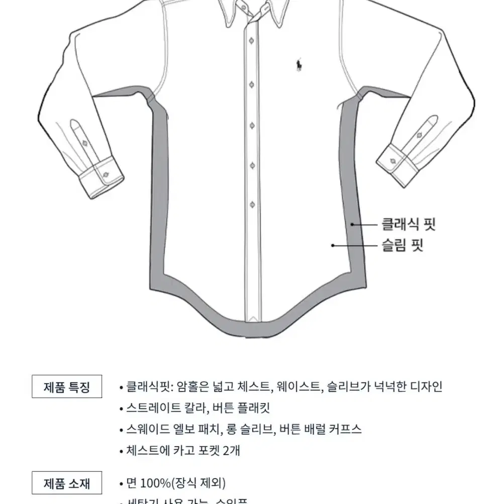 택 있는 새상품) 폴로 랄프 로렌 남성 클래식핏 스웨이드 패치 코듀로이