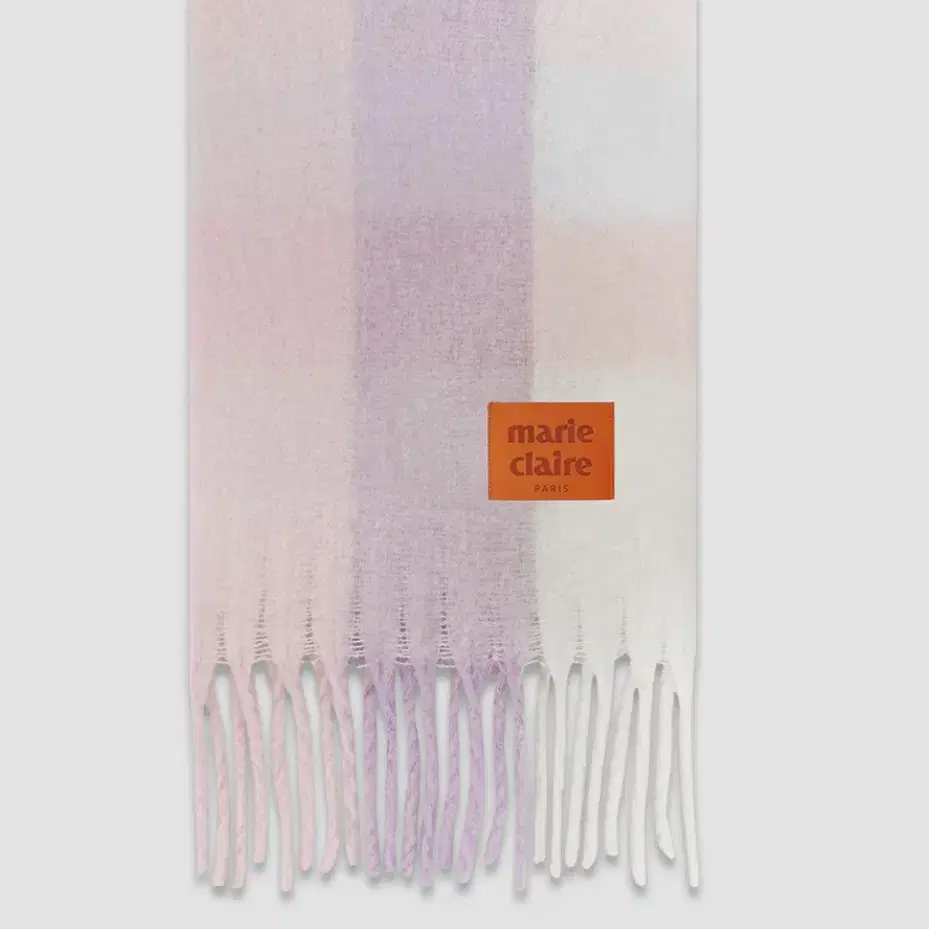 ◇marie claire ◇ Twisted fringe check muffler New Product) Marie Claire Twisted Fringe Check Scarf Pink on
