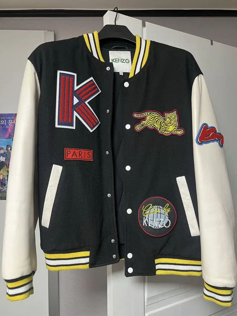 Kenzo Dragon Logo Embroidery Baseball Jacket M