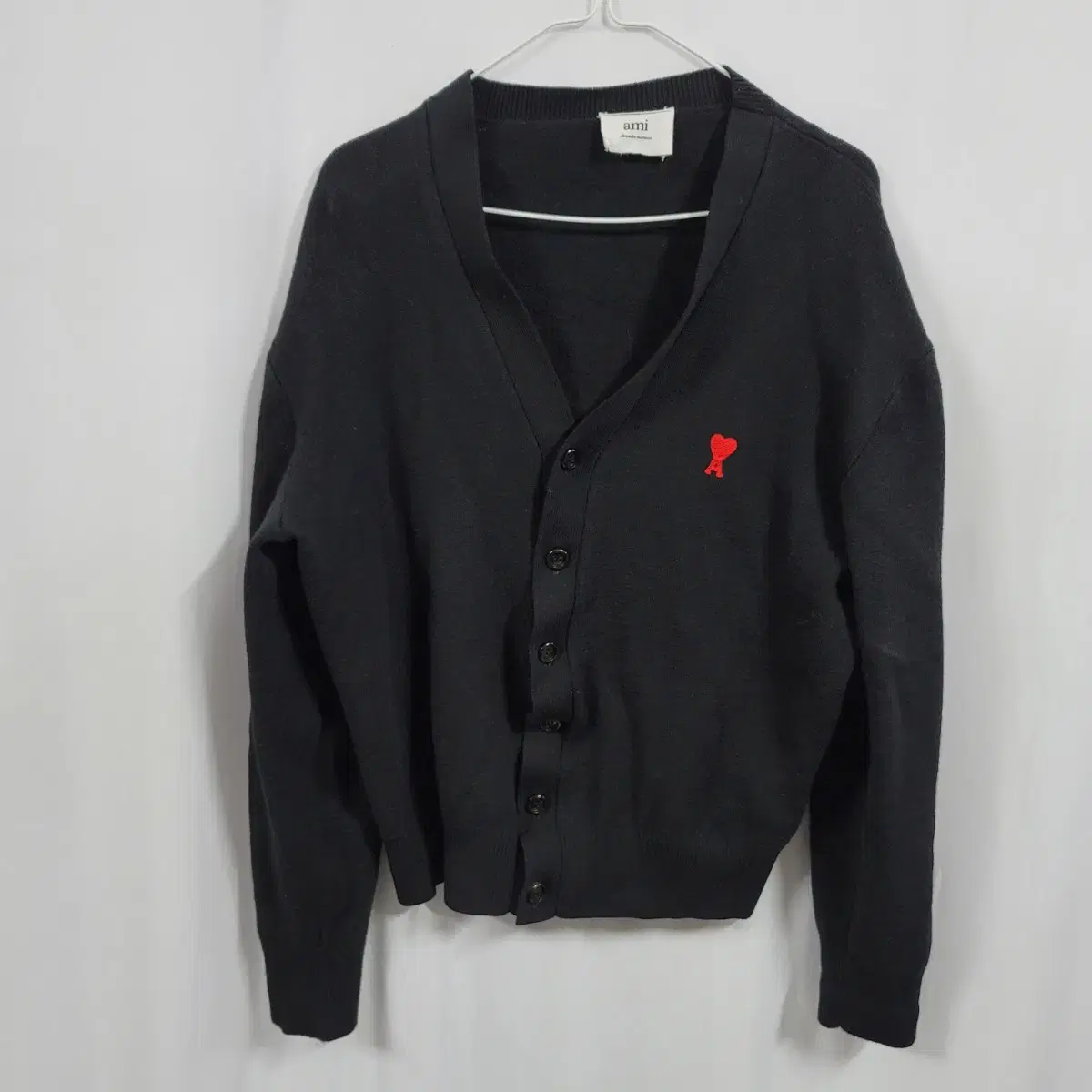 Ami Ami Small Logo Wool Cardigan / Men (95-100 Slim) / J6978