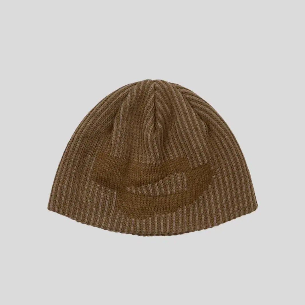 웰빙익스프레스 Ribbed Symbol Beanie Brown 심볼 비니