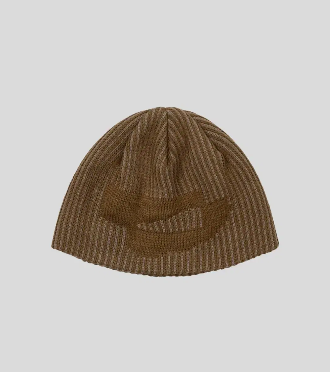 웰빙익스프레스 Ribbed Symbol Beanie Brown 심볼 비니