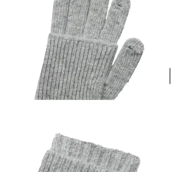 미세키서울 Layered fingerhole knit gloves GRE