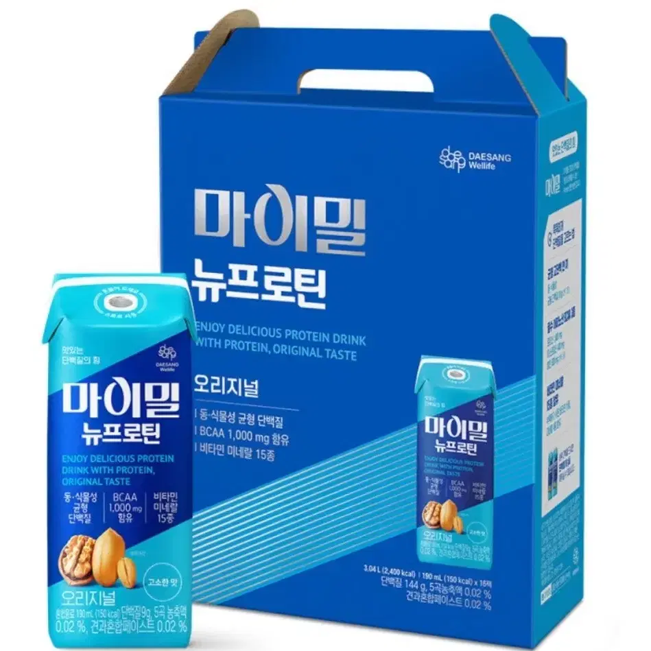 대상 마이밀 뉴프로틴 190ml 16개 단백질음료