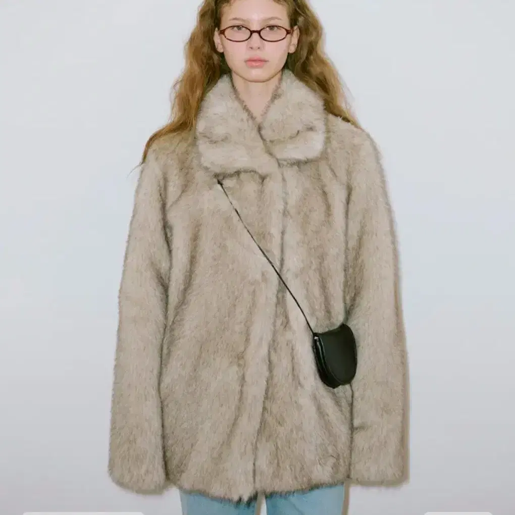 시눈 퍼자켓 Heavy Mix Fur Jacket (Ash Brown)