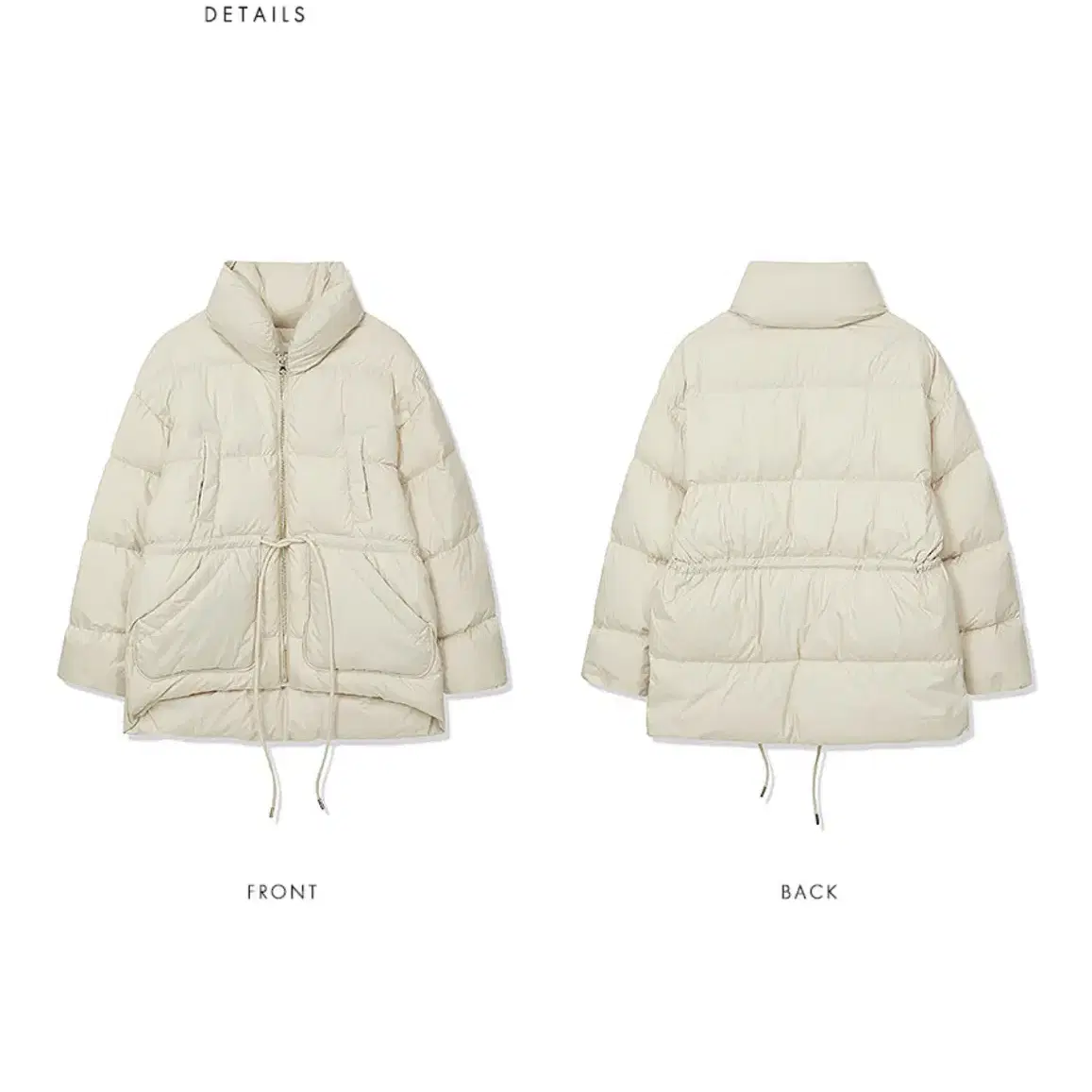 LE 르 high neck duck-down padding (cream)