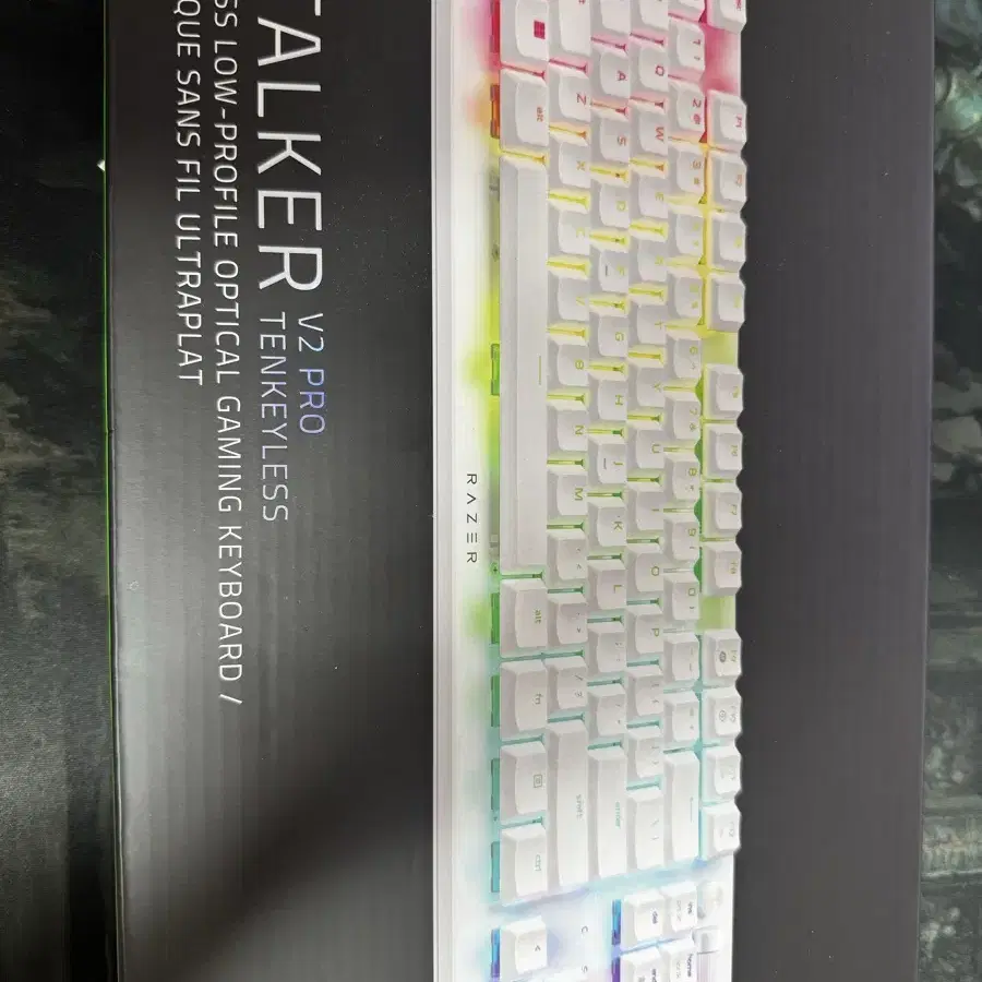 레이저 데스스토커 v2 pro tkl white