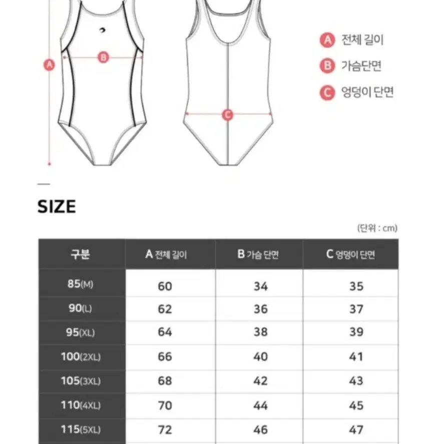 여성 수영복 95XL사이즈 판매합니다.