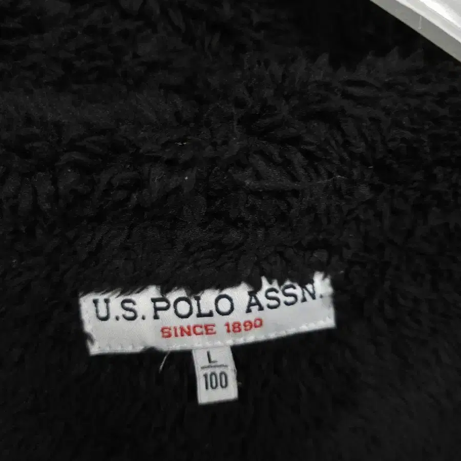 U.S. POLO ASSN 면후드뽀글이집업 L 100 새제품급